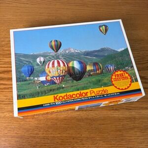 Vintage 1995 Rose Art Kodacolor Hot Air Balloon 1000 Piece Puzzle No. 77777